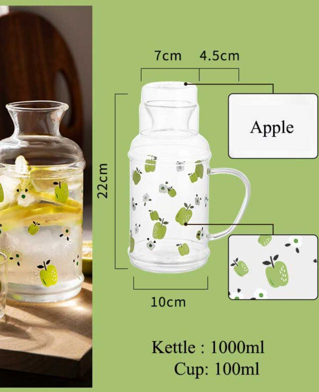 Fruit Borosilicate Glass Tea Kettle