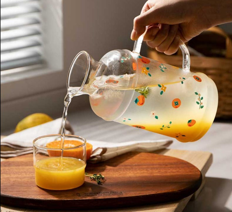 Fruit Borosilicate Glass Tea Kettle