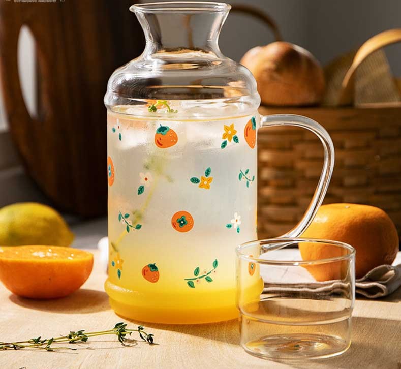 Fruit Borosilicate Glass Tea Kettle