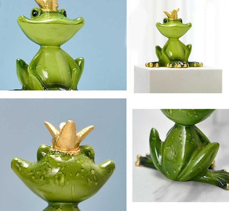 Funny Meditating Yoga Frog Statue - Whimsical Resin Zen Decor for Home, Office, or Garden - 4 Styles