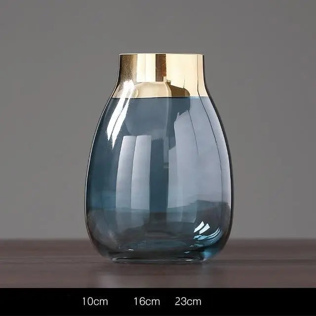 Gold Foil Flower Vase