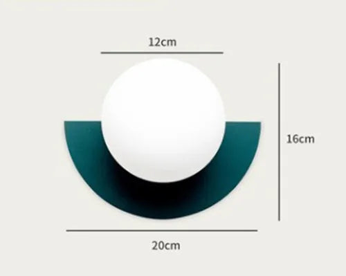 Minimalist Pastel Glass Ball Lamp