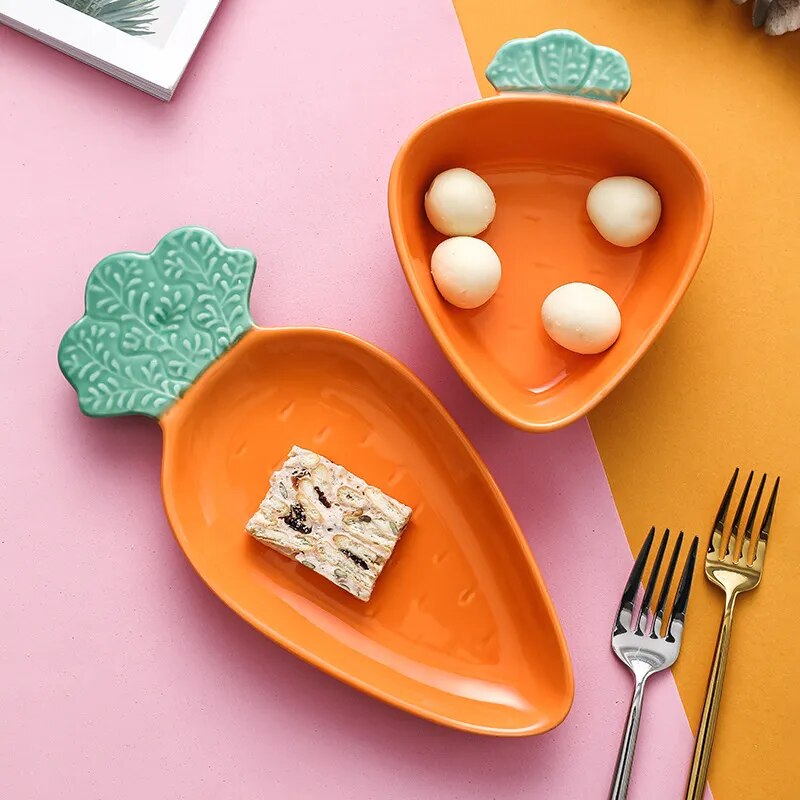 Ceramic Avocado Plate Bowl Set