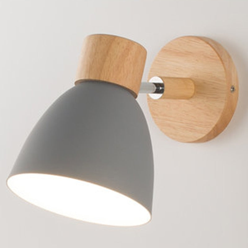 Minimalist Linear Wooden Wall Lamp