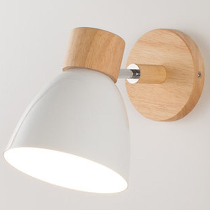 Minimalist Linear Wooden Wall Lamp