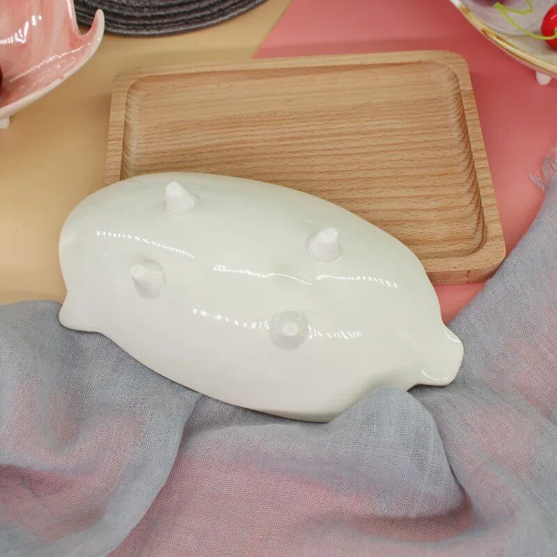 Cute Vegetable Style Ceramic Serving Plate