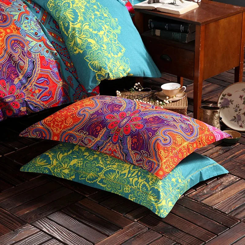 Bohemian Bliss: 3D Mandala Bedding Set for Winter Elegance