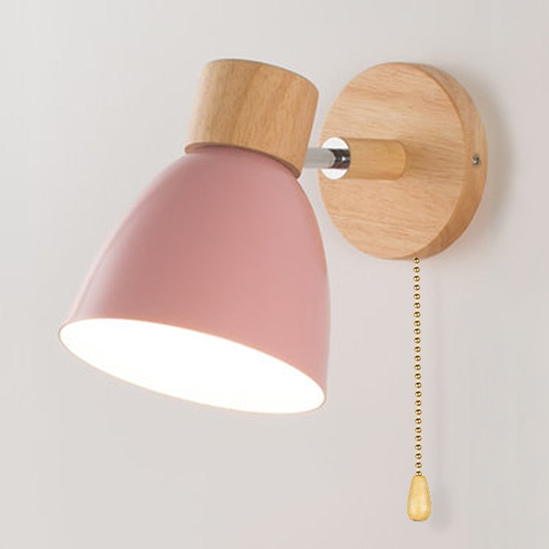 Minimalist Linear Wooden Wall Lamp