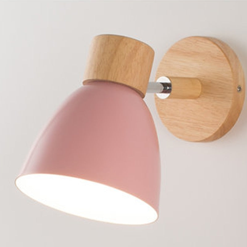 Minimalist Linear Wooden Wall Lamp