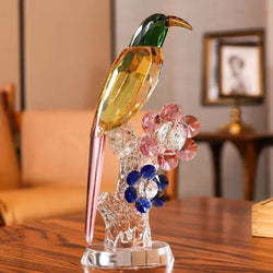 Handmade Crystal Bird Figurine