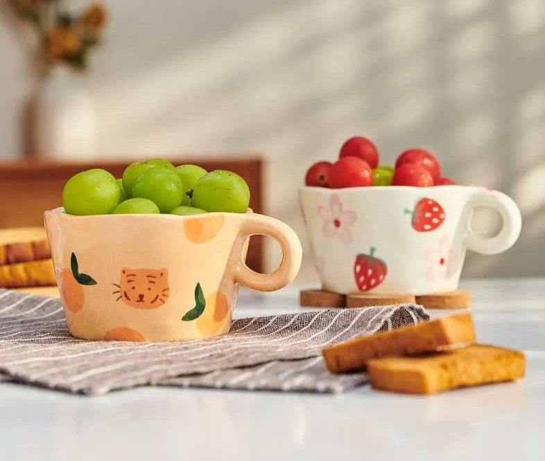 Handmade Cute Ceramic Strawberry Mug