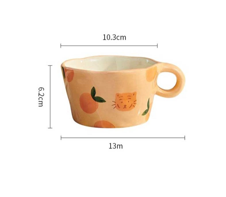 Handmade Cute Ceramic Strawberry Mug