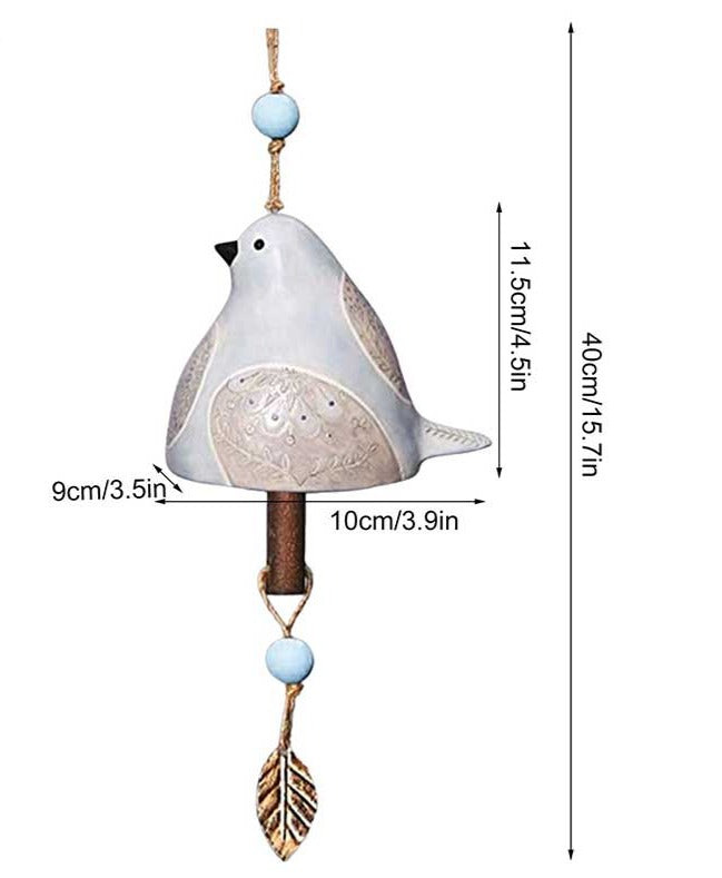 Handmade Resin Cardinals Bird Wind Chimes