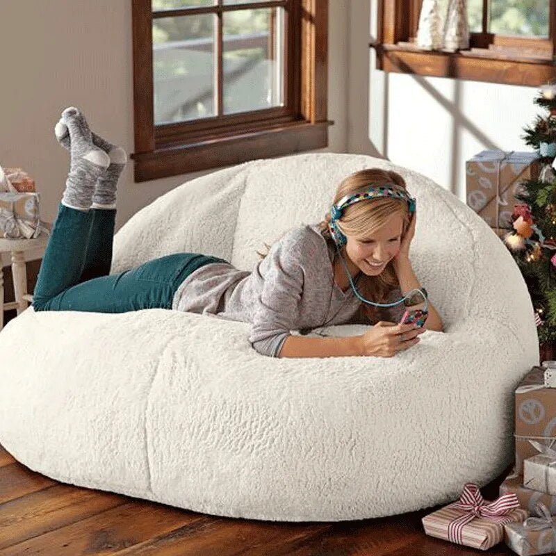 Boucle Bean Bag Chair Cover