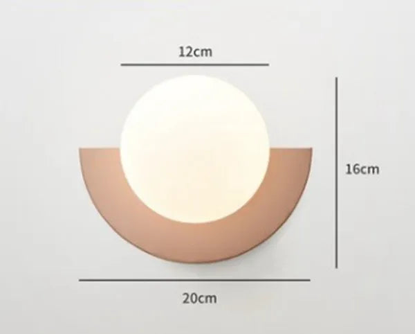 Minimalist Pastel Glass Ball Lamp