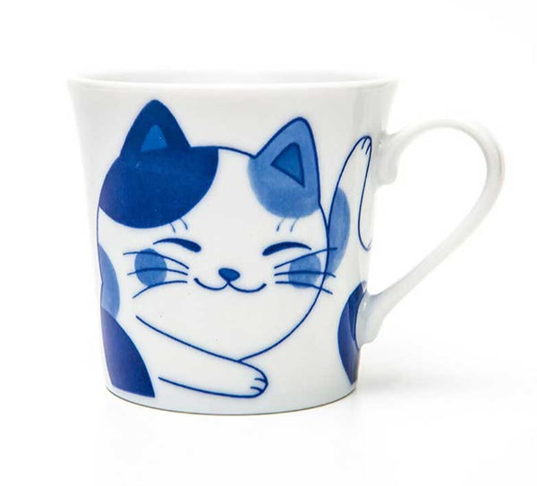 Japanese Ceramic Lucky Cat Mug