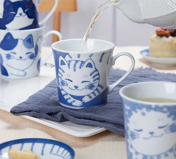 Japanese Ceramic Lucky Cat Mug