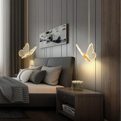 FlutterGlow - LED butterfly pendant lights