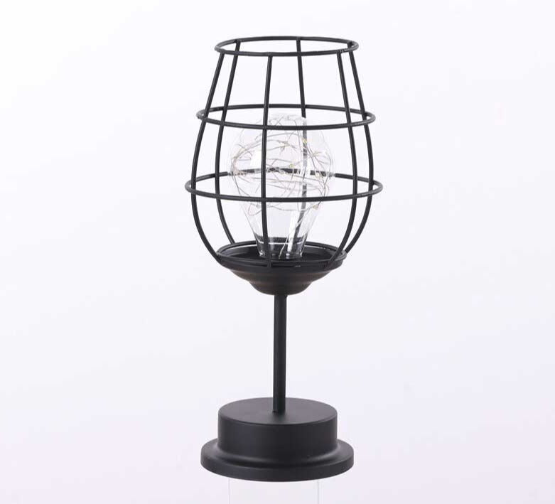 Lampe de Chevet Industriel Noir