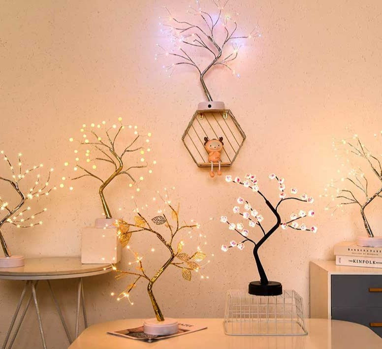 Golden Leaf Tree Lamp