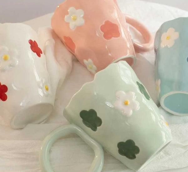 Matcha Ceramic Aesthetic Mugs