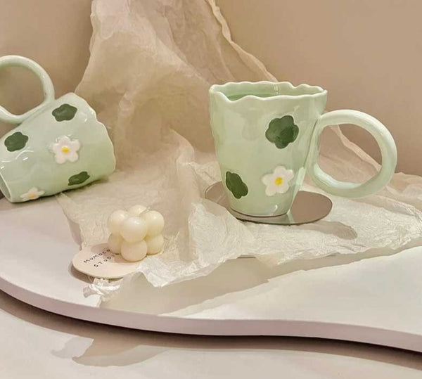 Matcha Ceramic Aesthetic Mugs