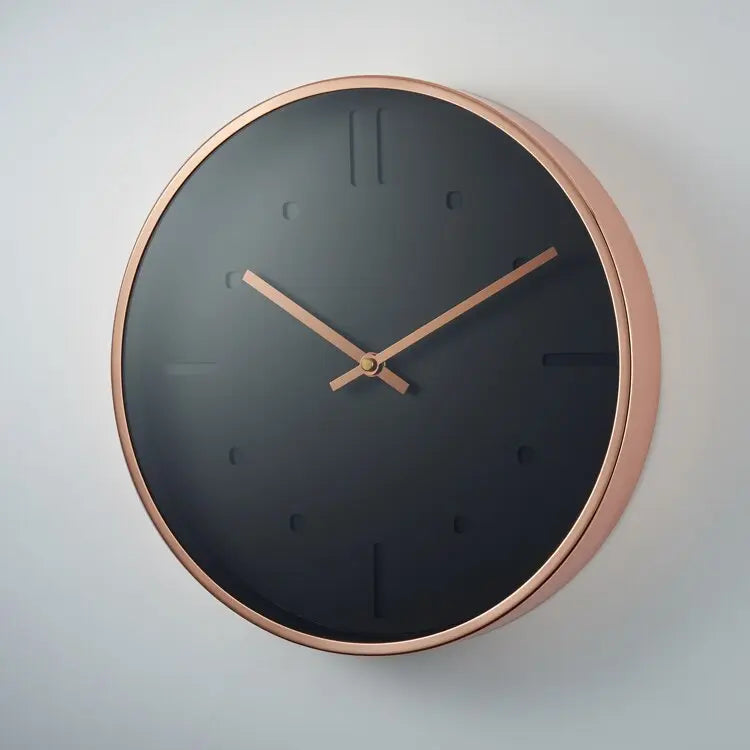 Midnight Rose Gold Wall Clock