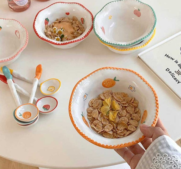 Minimalist Breakfast Handmade Ceramic Bowls