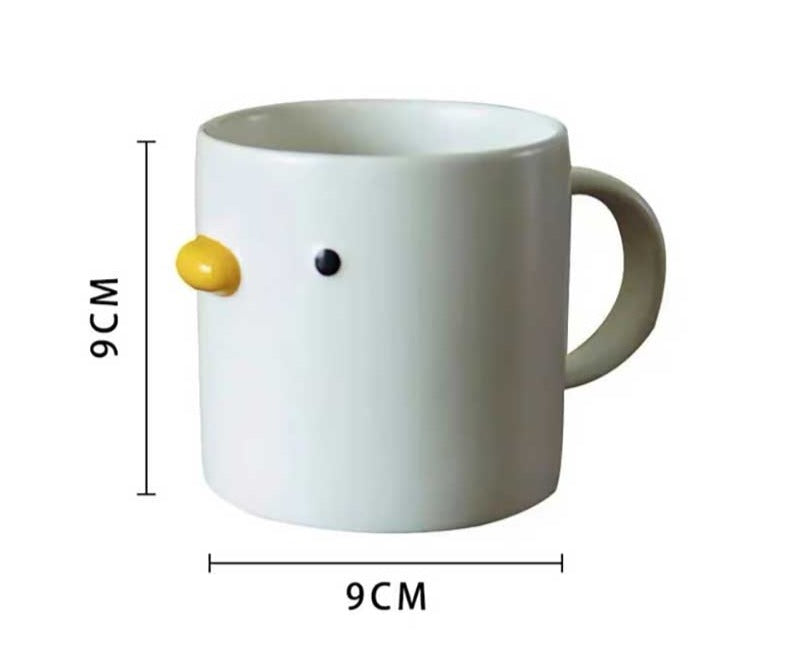 Minimalist Cute Ceramic Duck Mug