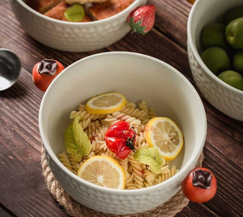 Minimalist Japanese Ceramic Salad Bowl