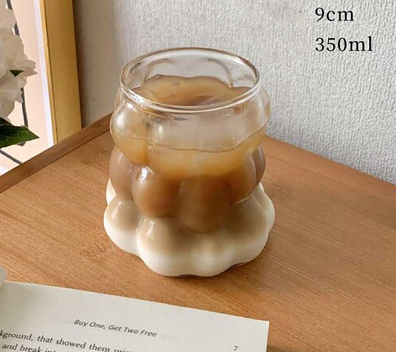 Minimalist Transparent Grape Glass Bubble Mug