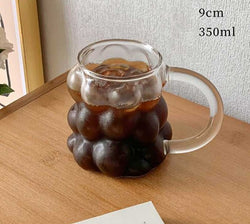 Minimalist Transparent Grape Glass Bubble Mug