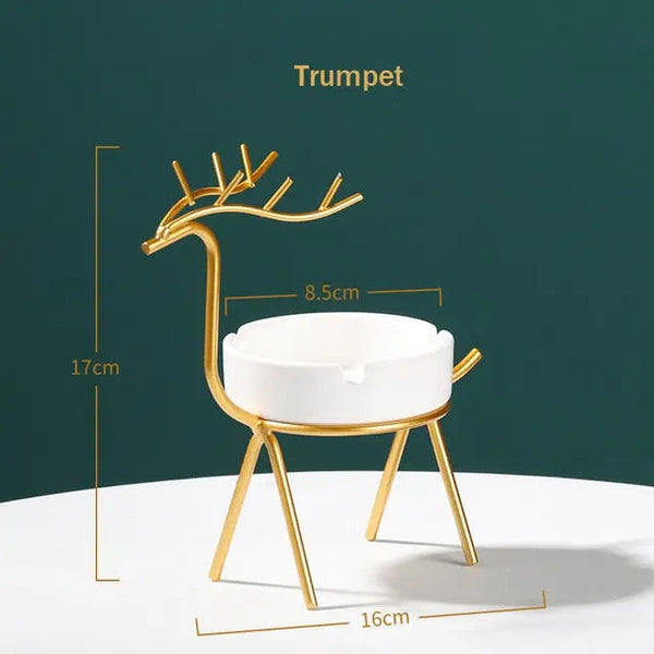 Modern Deer Ceramic Ashtray