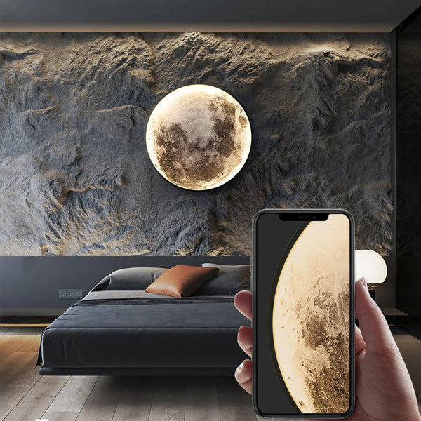 LunaLux - LED moon wall light