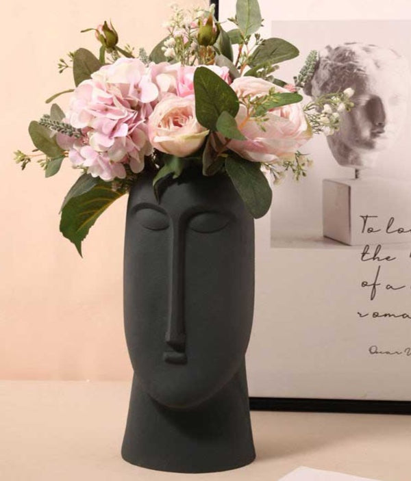 Morandi Ceramic Abstract Face Vase