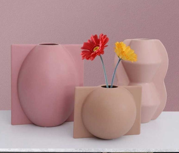 Morandi Ceramic Geometric Vases