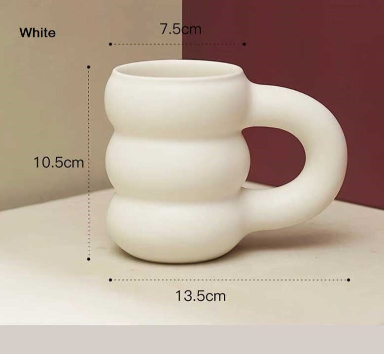 Nordic Ceramic Chubby Bubble Mug