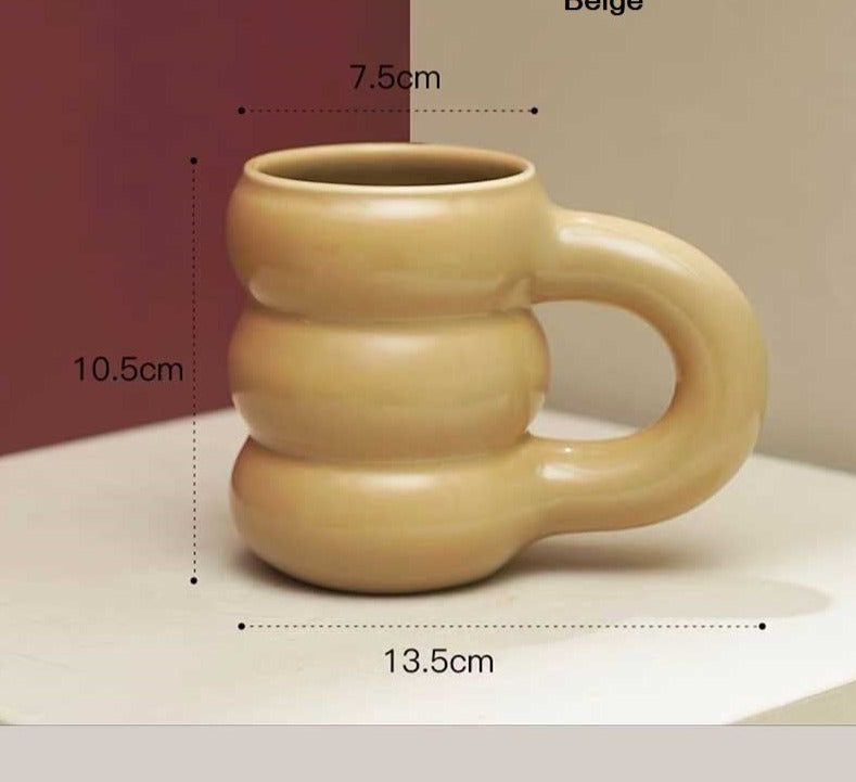 Nordic Ceramic Chubby Bubble Mug