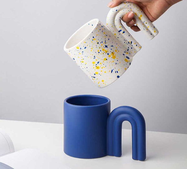 Nordic Ceramic Splatter Mugs