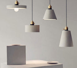 Nordic Modern Grey Cement Pendant Light