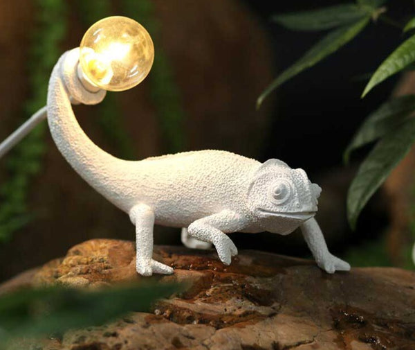 Nordic White Lizard Chameleon Lamp Night Light