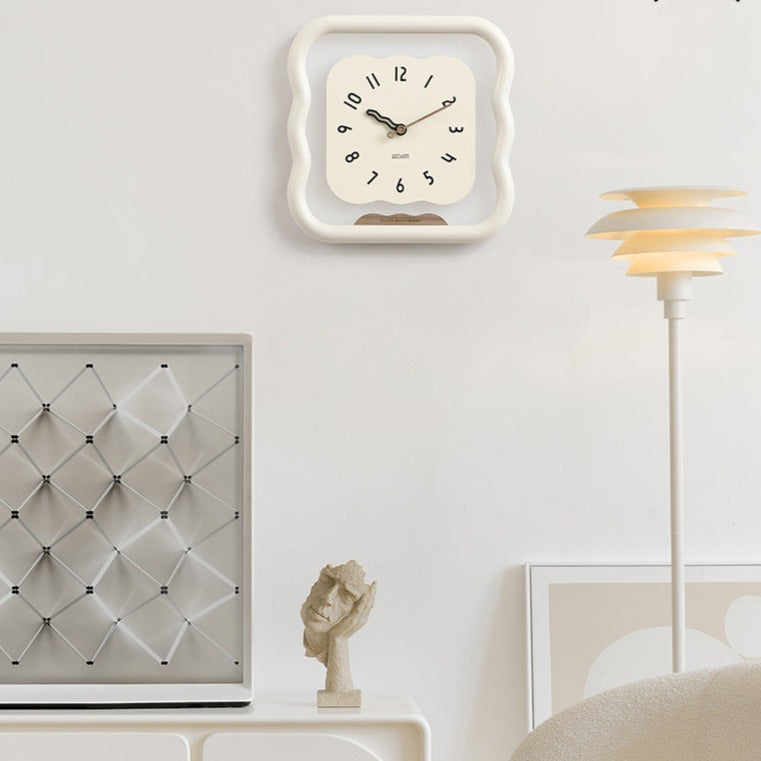 Silent Wall Art Clock – Modern Decorative Battery-Powered Clock for Living Room, 12-Inch Design