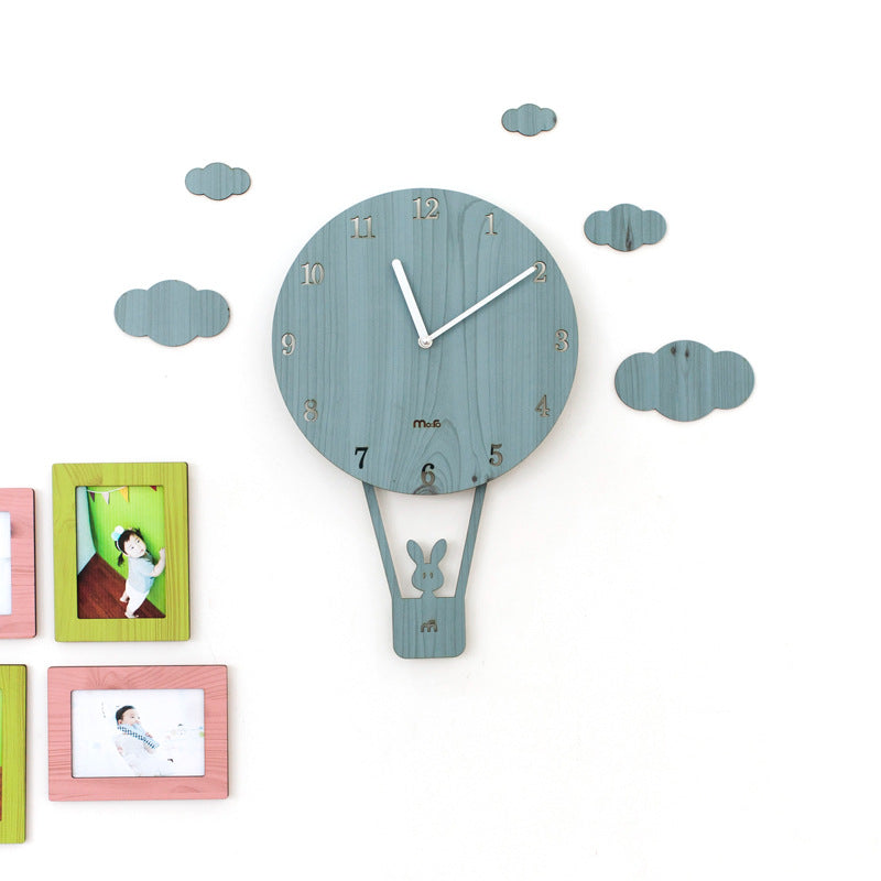 Cute Pendulum Kids Bedroom Wall Clock