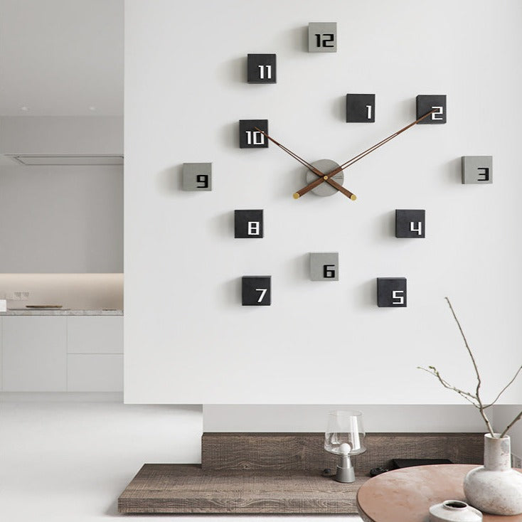 Nordic 3D Silent Wall Clock – Eco-Friendly, Modern Design for Living Rooms