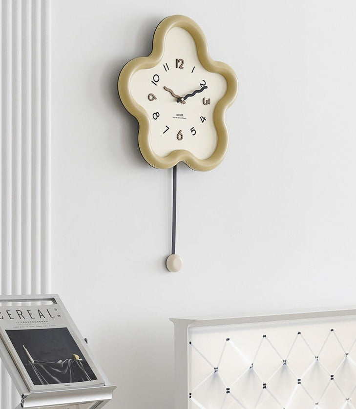 Eco-Friendly Silent Pendulum Wall Clock – Large Decorative Clock for Living Room, Bedroom, Office