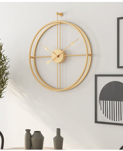 Nordic Minimalist Large Silent Wall Clock 20 Inches