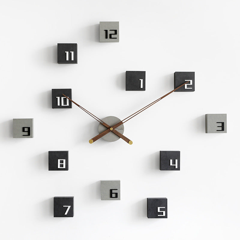 Nordic 3D Silent Wall Clock – Eco-Friendly, Modern Design for Living Rooms