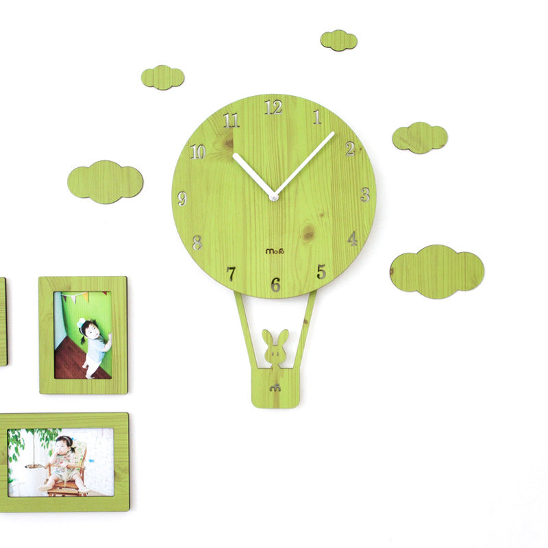 Cute Pendulum Kids Bedroom Wall Clock