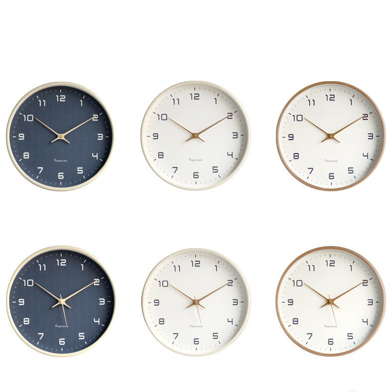 Minimalist Analogue Wall Decor Wooden Clock for Home