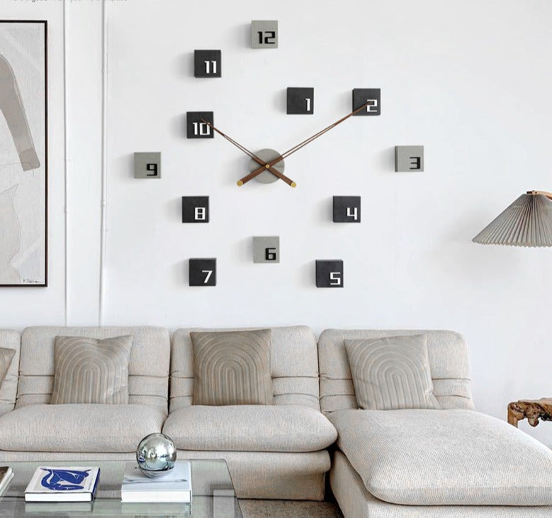 Nordic 3D Silent Wall Clock – Eco-Friendly, Modern Design for Living Rooms